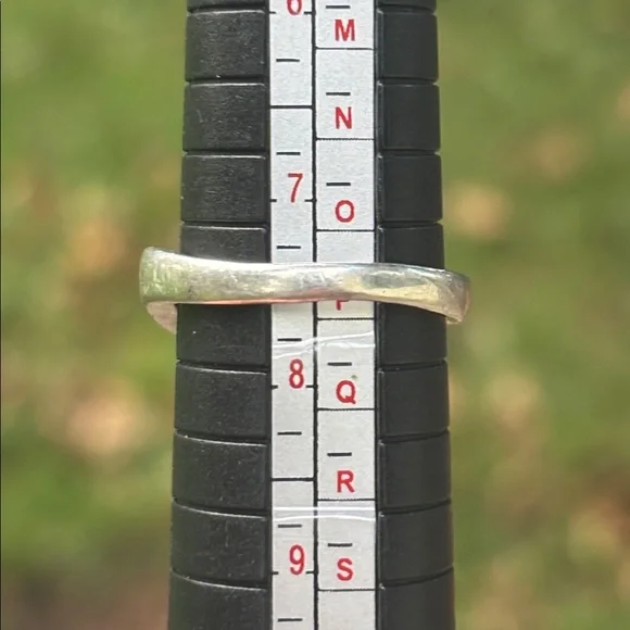 Silver Ring Opal Inlay - Picture 5 of 5